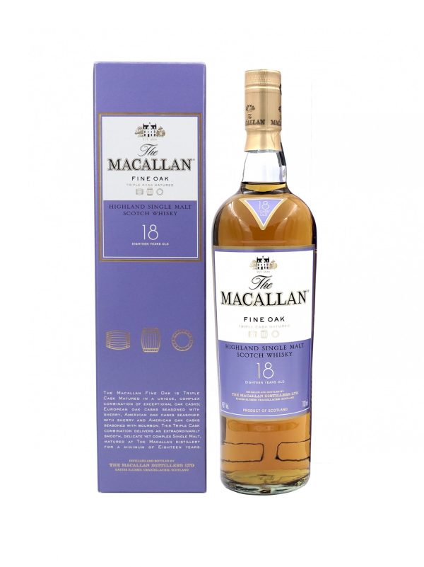Macallan Fine Oak 18 Year Scotch